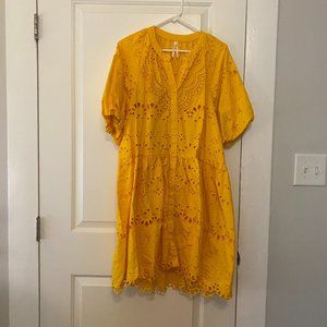 Anthropologie Tallulah eyelet dress